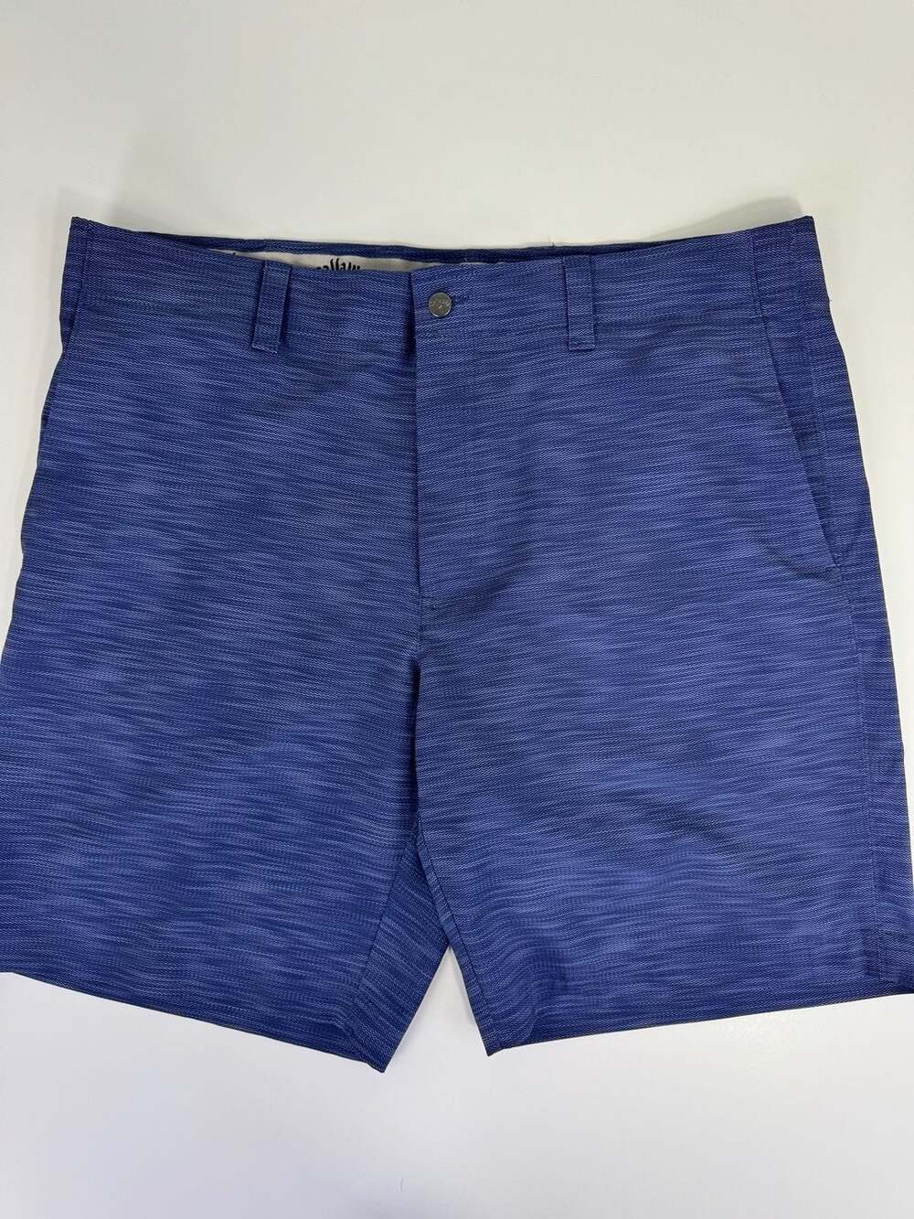 Callaway Men's Opti-Dri Performance Stretch Golf Shorts Blue Textured, Size 38